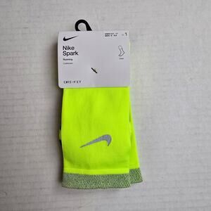Nike Spark Running Crew Socks Size W9.5-11/M8-9.5 Volt Cushioned Dri-Fit